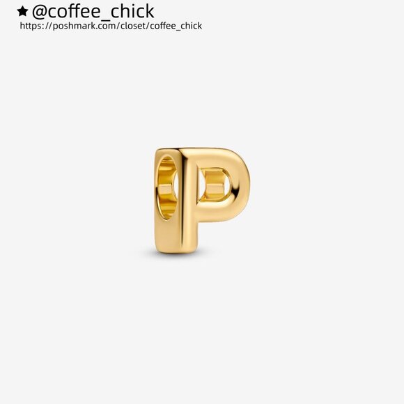 Pandora Letter P Alphabet Charm - Picture 1 of 5
